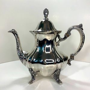 Vintage Towle Grand Duchess Teapot Silver Plated Victorian Ornate Lidded Tea Pot
